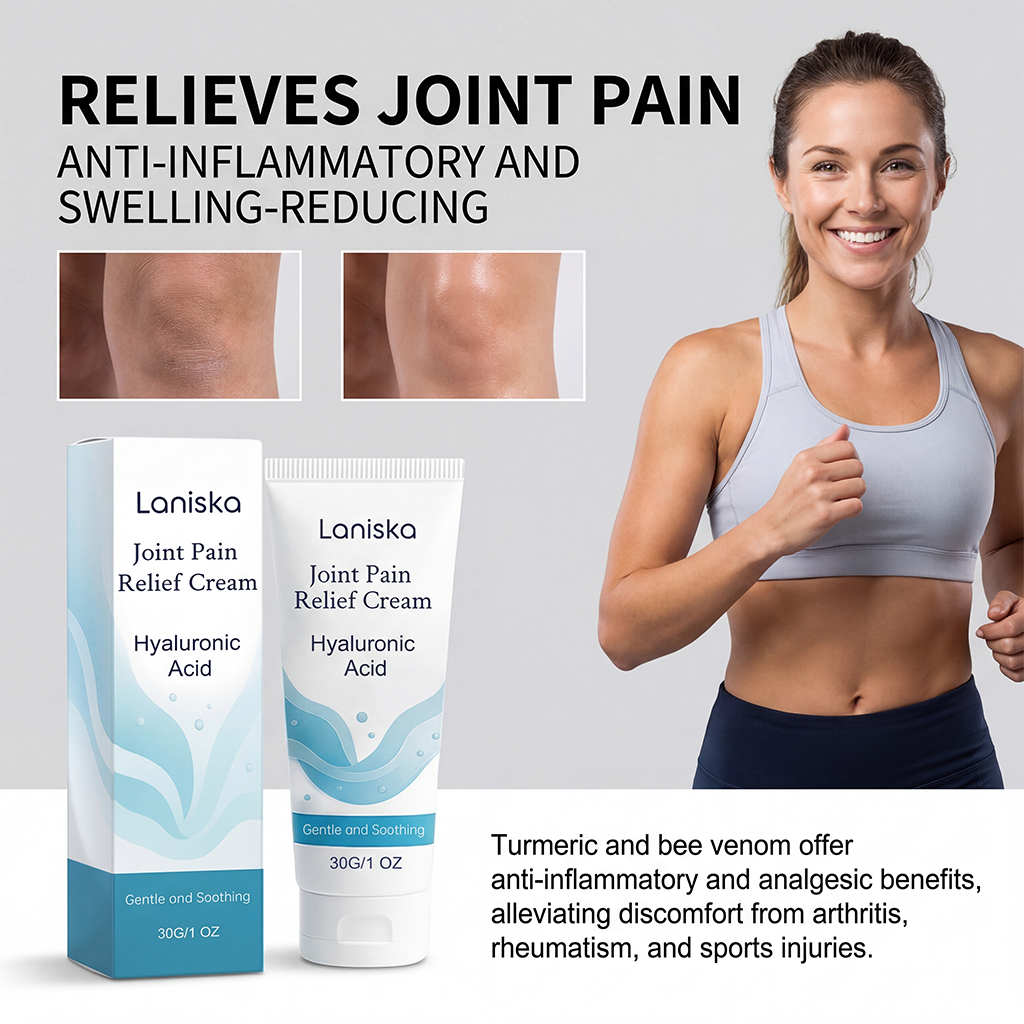 Joint Pain Relief Cream| Fast Acting Knee Pain Relief with Hyaluronic Acid, Relieves Up to 87% of Discomfort in 48 Hours -8HJ9