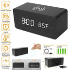 Qi Wireless Charger Digital Alarm Clock