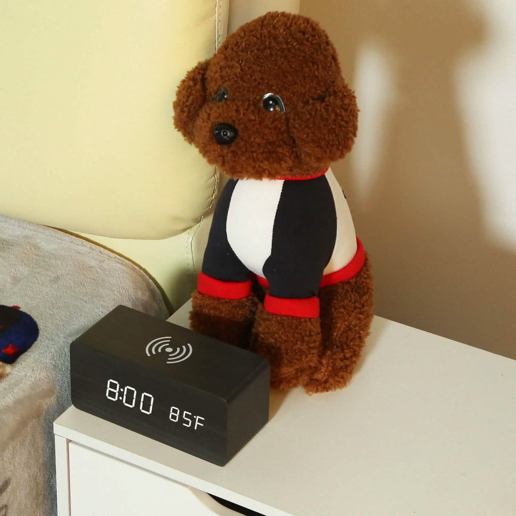 Qi Wireless Charger Digital Alarm Clock