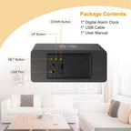 Qi Wireless Charger Digital Alarm Clock