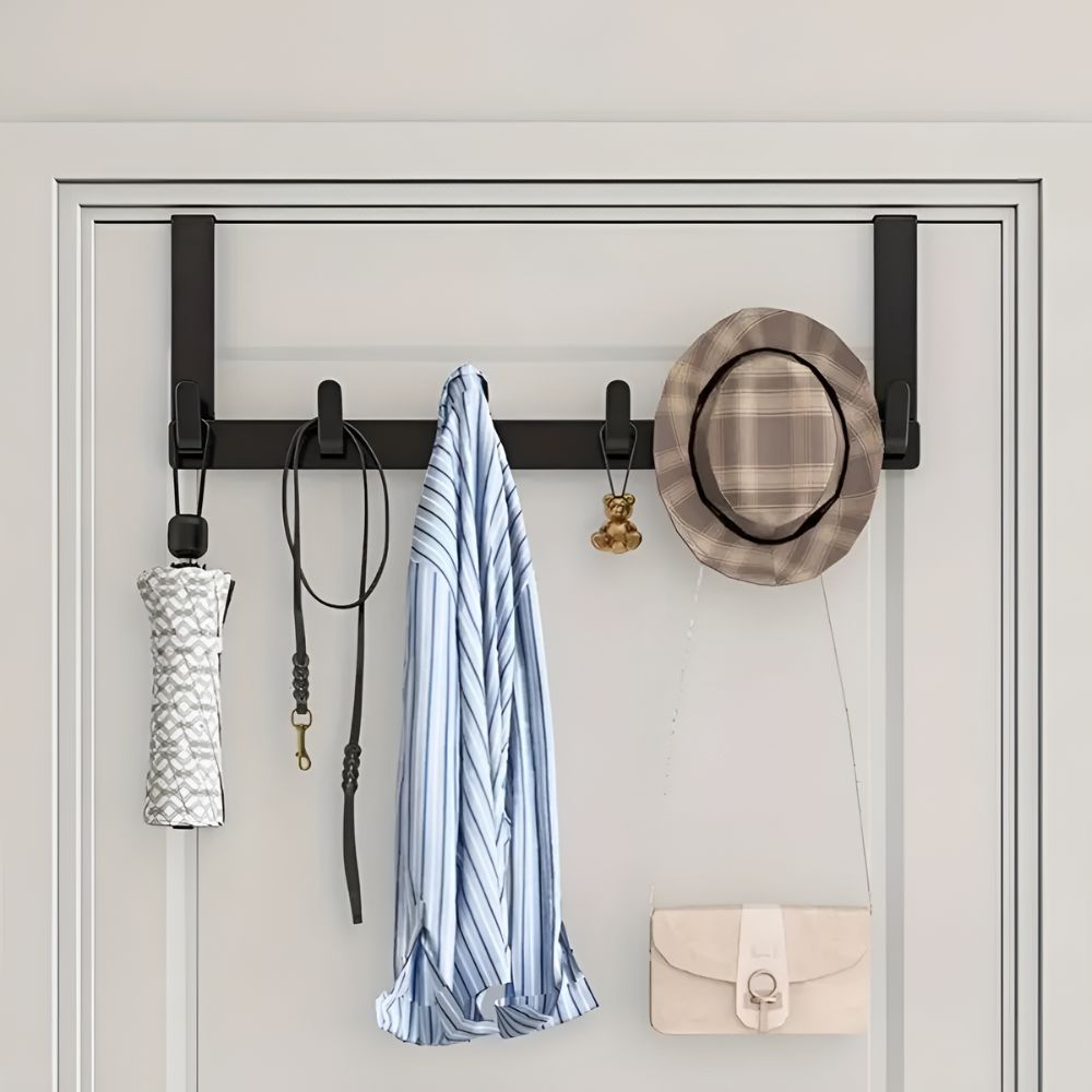 Over-the-Door 5 Hook Organizer Rack