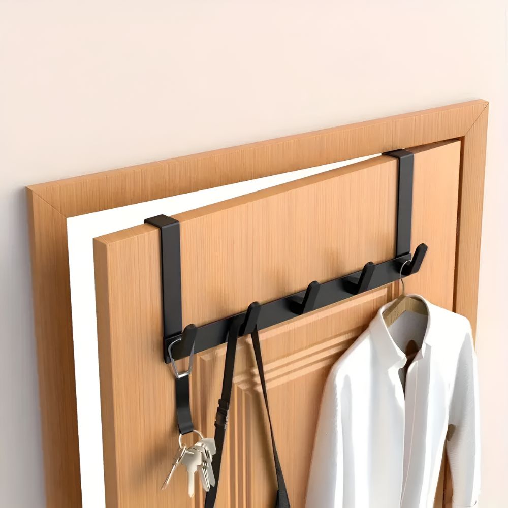Over-the-Door 5 Hook Organizer Rack