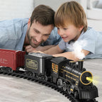 Electric Train Set: Battery-Powered with Authentic Sounds & Easy Track Assembly