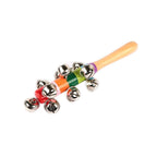 Rainbow Color Wooden Handbell Pram Rattle