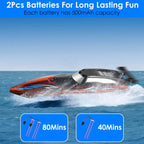RC Boat with Colorful LED Light 10KM/H