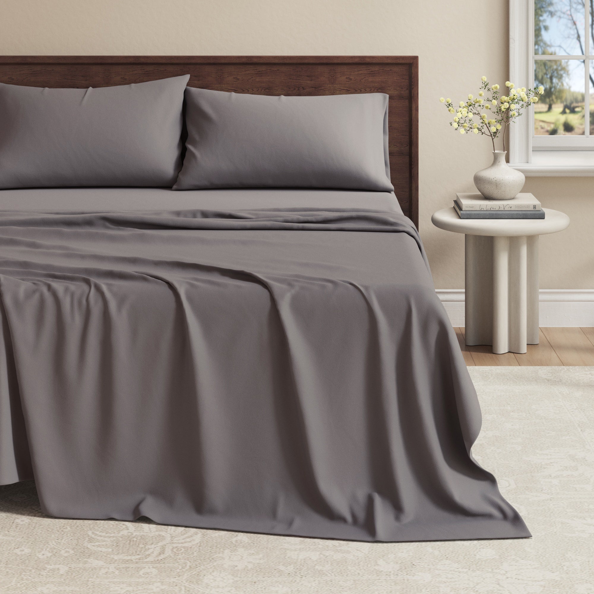 Viscose from Bamboo & Cotton Blend Jersey Knit Sheets