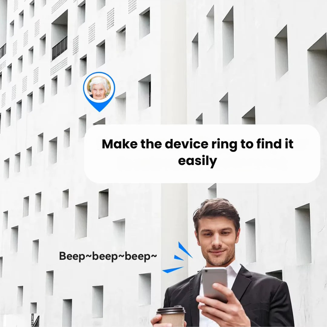 Real-Time GPS Tracker for Seniors with Waterproof Tracking and No Fees