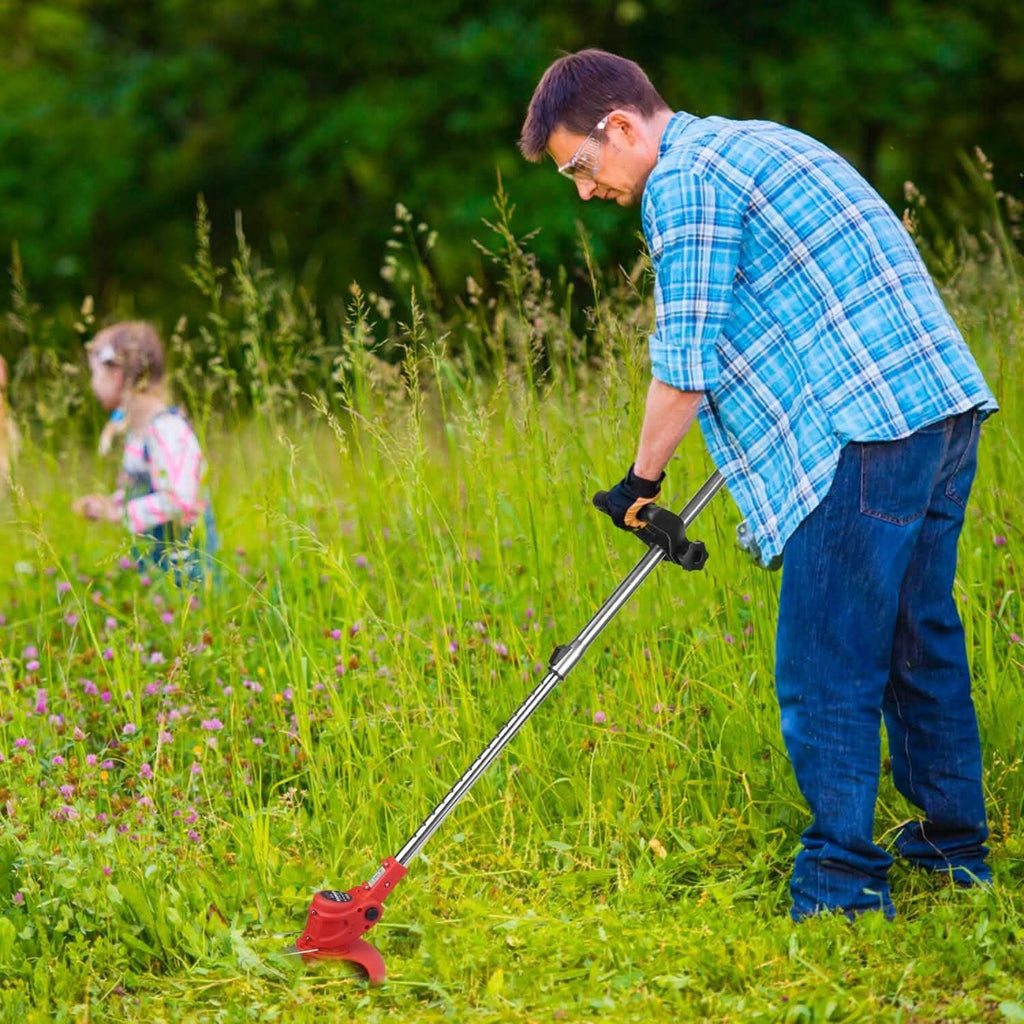 Rechargeable Electric Cordless Grass Trimmer with Alloy Saw Blade