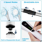 Rechargeable Electric Spin Scrubber 8 Brush Replaceable Heads 2 Speed