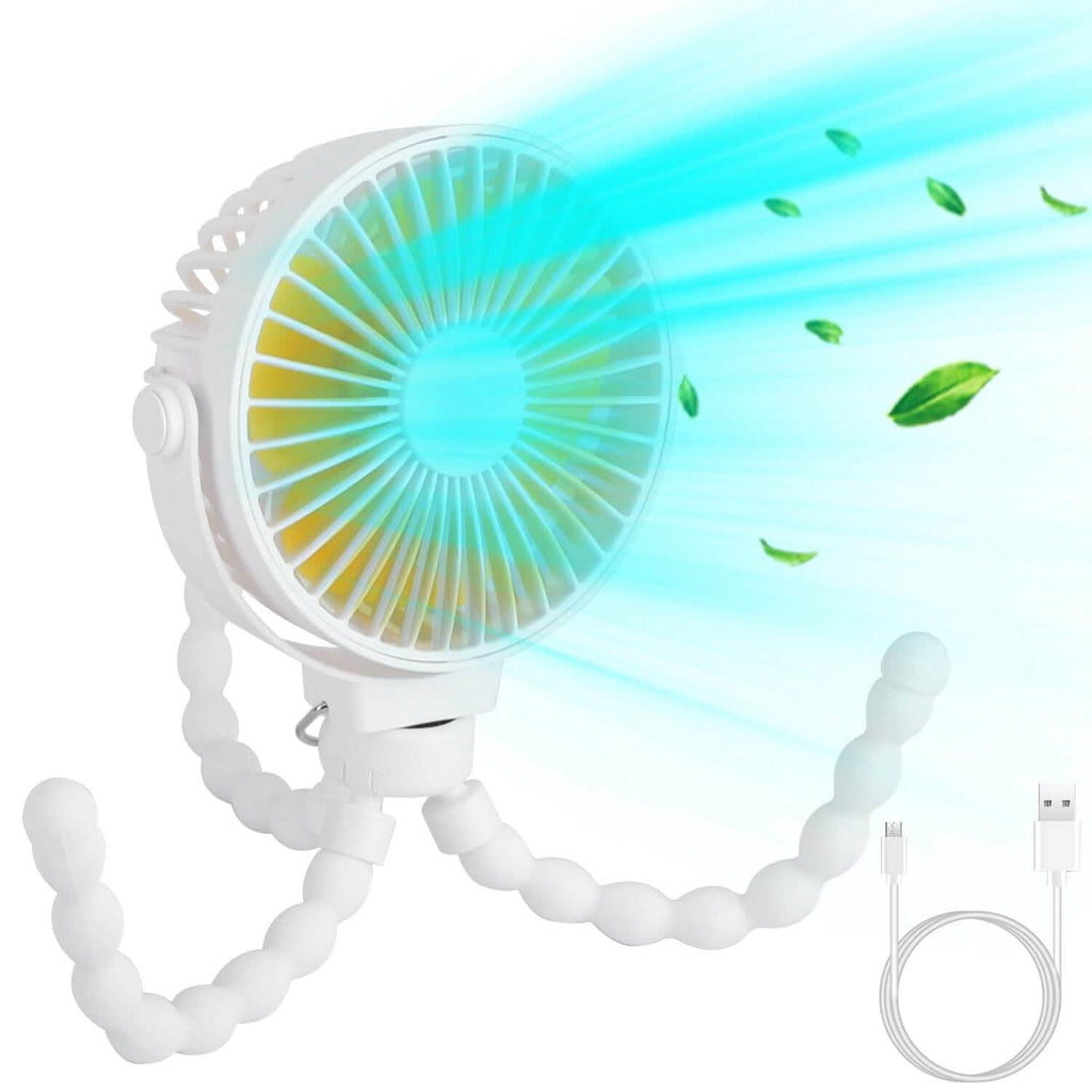 Rechargeable Handheld Fan with Flexible Tripod