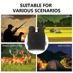 Rechargeable Infrared Night Vision Goggles 10X Digital Zoom with 3'' Screen