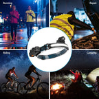 Rechargeable Motion Sensor Head Lamp 6 Light Modes