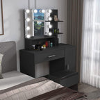 Rectangular Makeup Table with Mirror