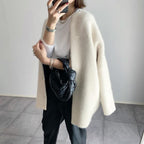 Niki | Soft Textured Oversized Long Cardigan
