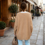 Niki | Soft Textured Oversized Long Cardigan