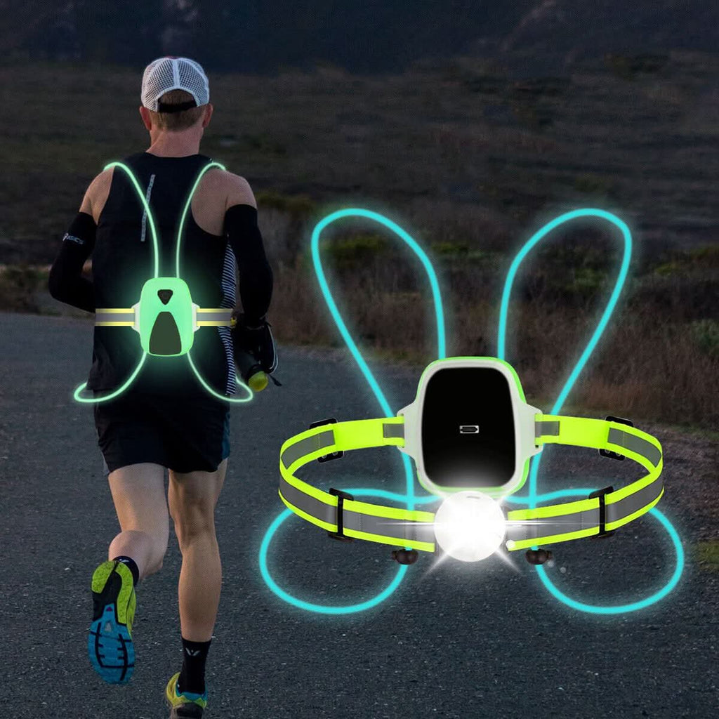 LED Visibility Vest - Adjustable & Rechargeable