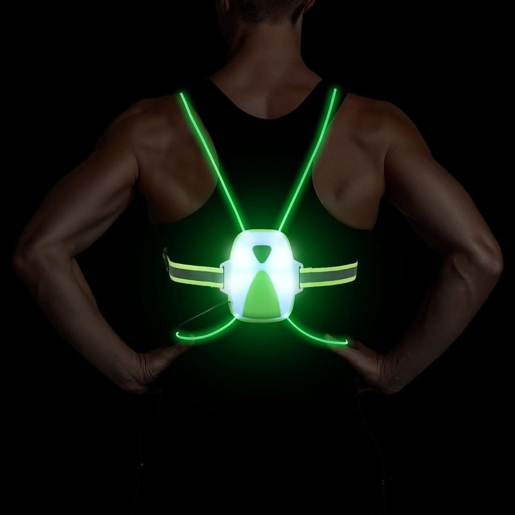 LED Visibility Vest - Adjustable & Rechargeable