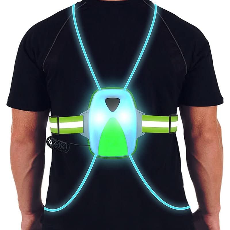 LED Visibility Vest - Adjustable & Rechargeable