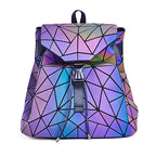 Reflective Colour-Changing Geometric Backpack for Women