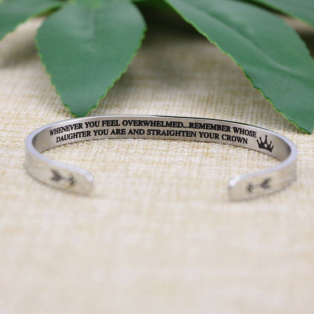 Daughter's Crown Cuff | Inspirational Bracelet