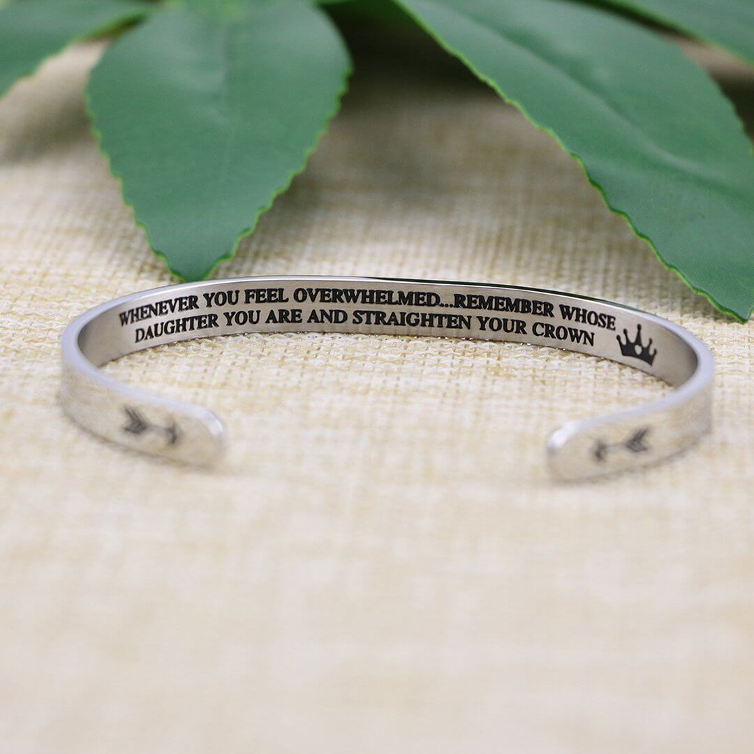 Daughter's Crown Cuff | Inspirational Bracelet