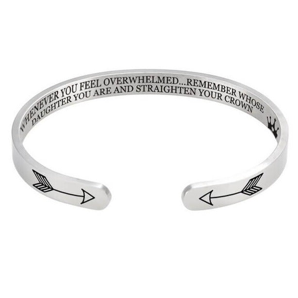 Daughter's Crown Cuff | Inspirational Bracelet