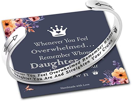 Daughter's Crown Cuff | Inspirational Bracelet