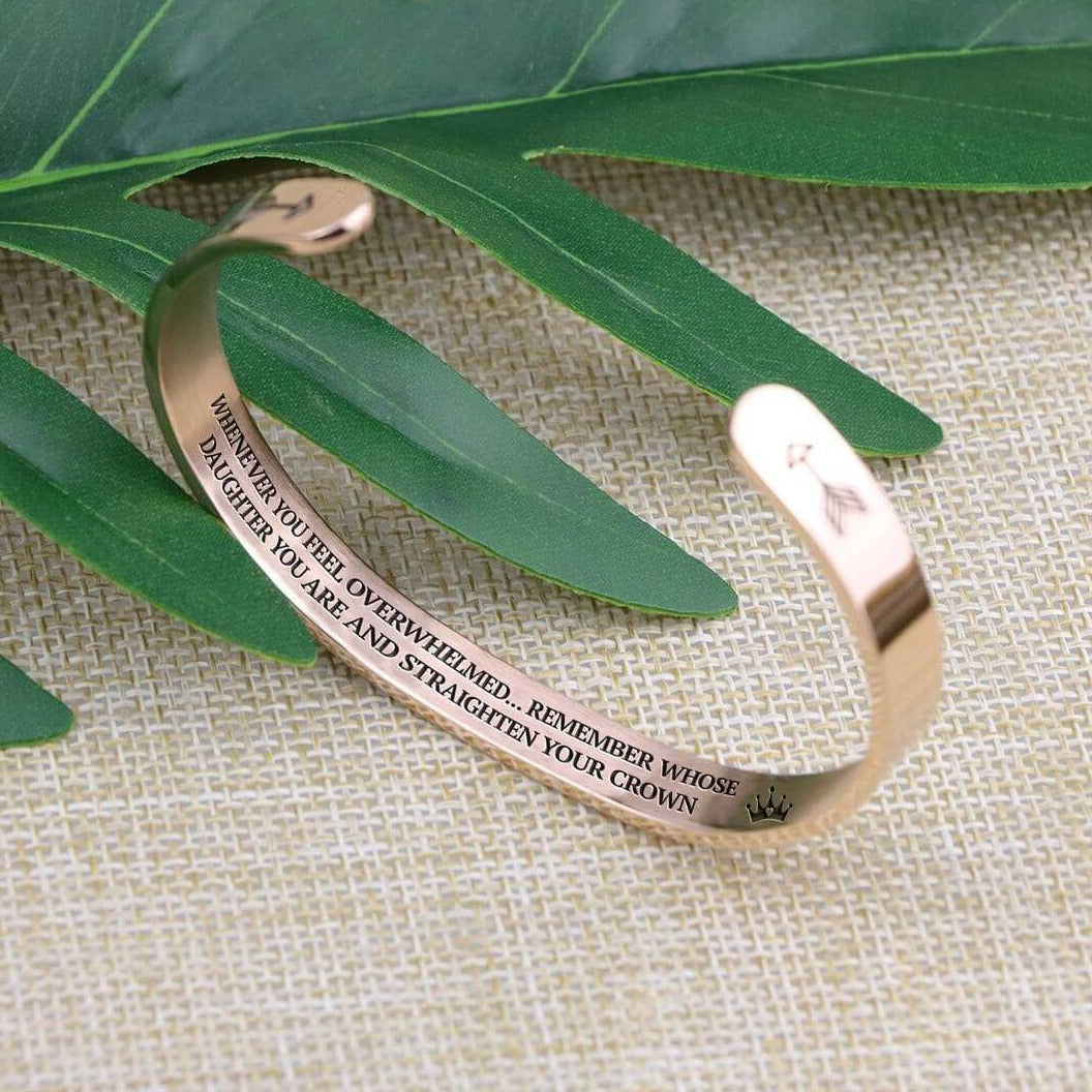 Daughter's Crown Cuff | Inspirational Bracelet