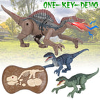 Remote Control Dinosaur with 3D Eye Roaring Sounds for 3-12 Years Old