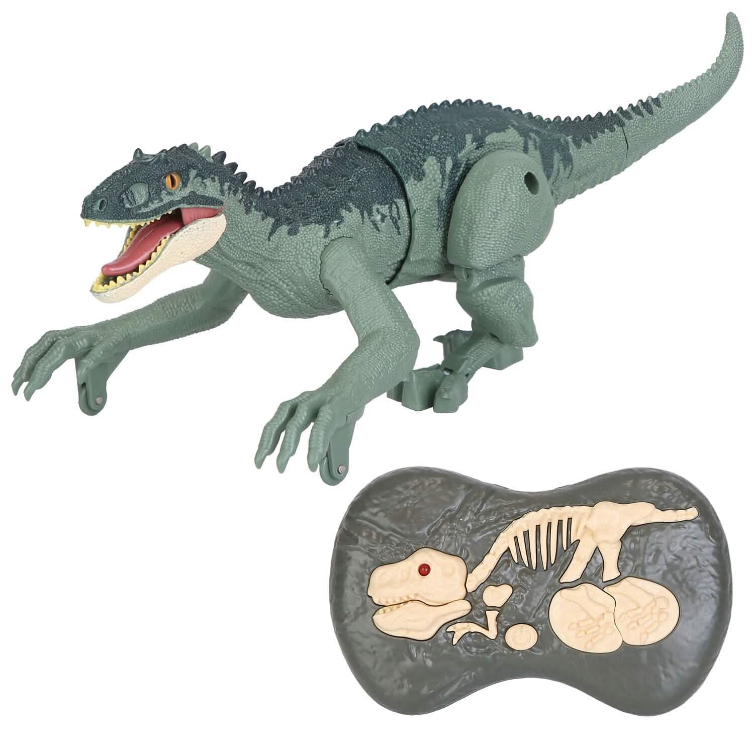 Remote Control Dinosaur with 3D Eye Roaring Sounds for 3-12 Years Old