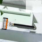 Replacement Razor Blades Safety Shaver Set with Anti-Slip Metal Handle with 1 Razor + 36 Blades
