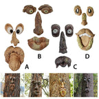 Resin Old Man Tree Hugger Bark