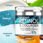 Retinol Moisturizing Cream With Collagen, Hyaluronic Acid, Vitamin C+E, Soothes Dry Skin