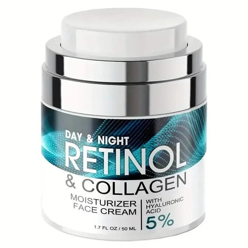 Retinol Moisturizing Cream With Collagen, Hyaluronic Acid, Vitamin C+E, Soothes Dry Skin