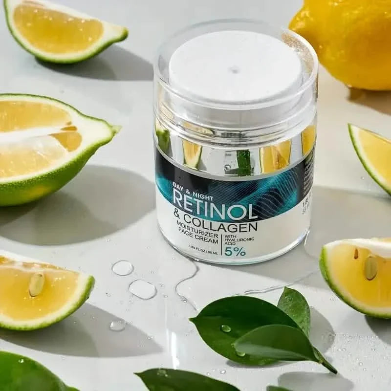 Retinol Moisturizing Cream With Collagen, Hyaluronic Acid, Vitamin C+E, Soothes Dry Skin