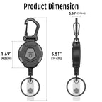 MNGARISTA retractable keychain two-pack — product image 5