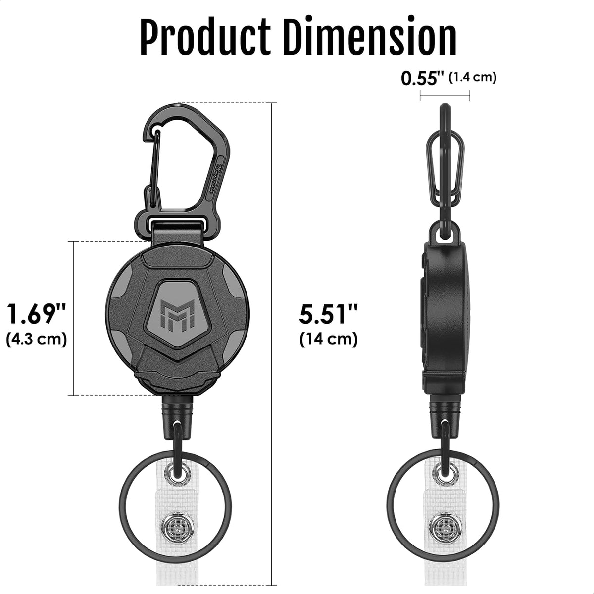 MNGARISTA retractable keychain two-pack — product image 5