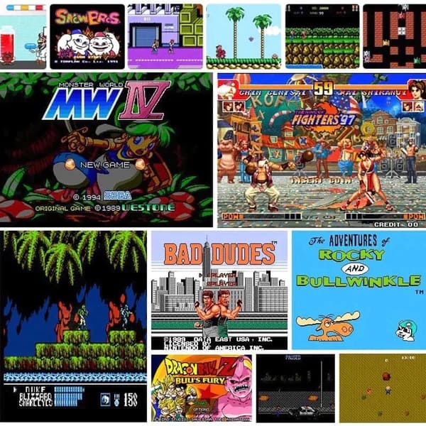 Classic Game Console with 15,000+ Games & Wireless Controllers