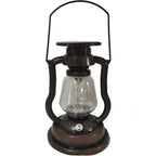 Retro Kerosene Lamp LED Horse Lantern Outdoor Waterproof Portable Rechargeable Solar Powered Flame Light