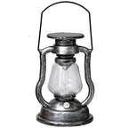Retro Kerosene Lamp LED Horse Lantern Outdoor Waterproof Portable Rechargeable Solar Powered Flame Light