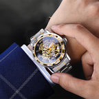 Retro Luminous Skeleton Mechanical Watch