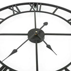 Retro Metal Roman Numeral Wall Clock