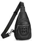 Retro PU Leather Crossbody Bag