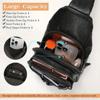 Retro PU Leather Crossbody Bag