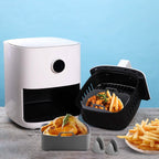 Reusable Air Fryer Silicone Pot Rectangle Replacement of Parchment Liners 6-8 Quart