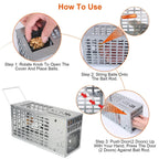 Reusable Metal Rat Cage Catch Release Continuous Capture