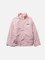 Reversible Heart Pattern Fleece Jacket