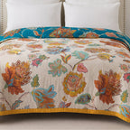 Reversible Floral Cotton Blanket