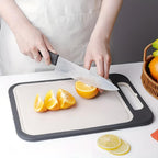 Dual-Sided Stainless Steel & Rice Husk Cutting Board