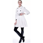 Reversible Wool Peacoat with Belt - Patty